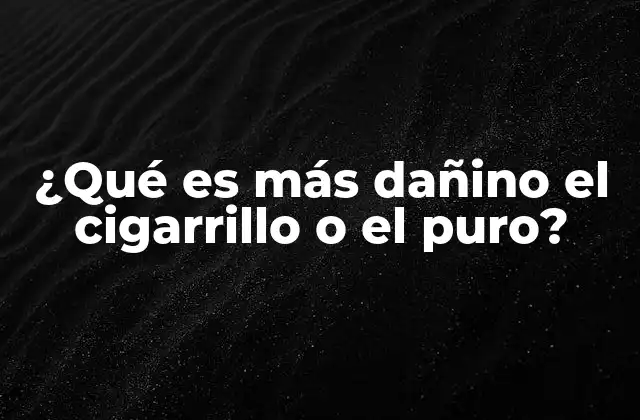 Comparando los efectos a largo plazo del consumo de tabaco