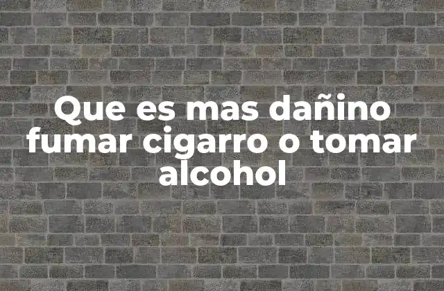 Comparando los efectos a largo plazo de ambos hábitos