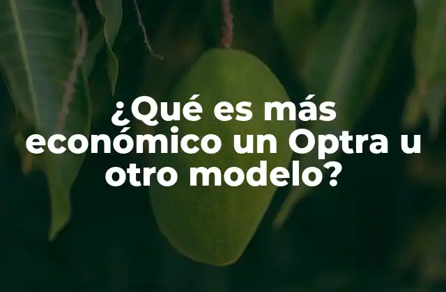 Comparando costos: Optra y alternativas en el mercado