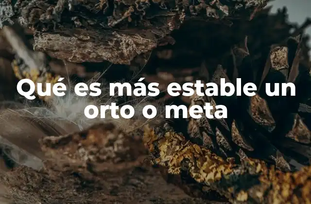 Factores que influyen en la estabilidad de los isómeros aromáticos