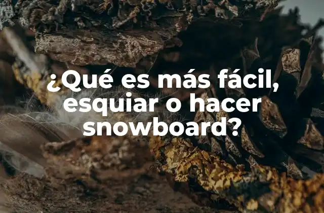 ¿qué es Más Fácil, Esquiar o Hacer Snowboard?