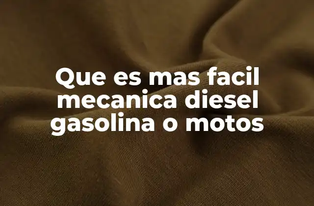 Diferencias entre mecánica automotriz y mecánica motociclista