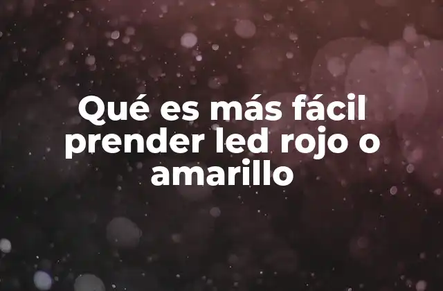 Factores que influyen en el encendido de un LED