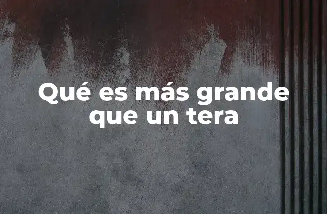 Magnitudes digitales: escalando más allá del tera