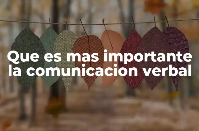 Que es mas Importante la Comunicacion Verbal 2 La importancia de las palabras en la interacción humana