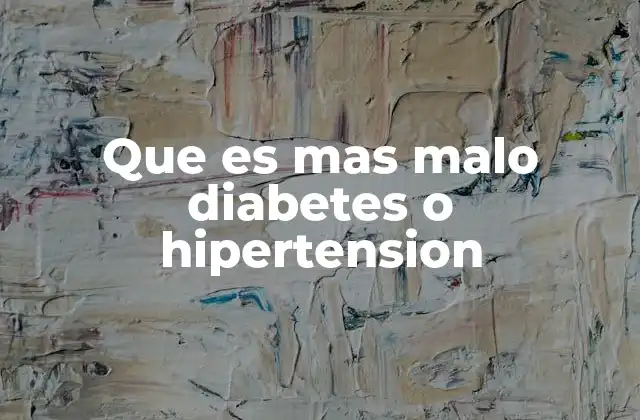 Que es mas Malo Diabetes o Hipertension 2 Cuáles son los riesgos que comparten ambas enfermedades