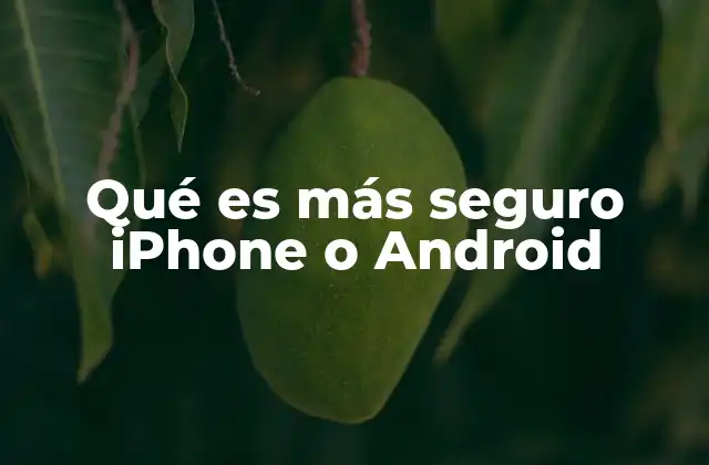 Qué es Más Seguro Iphone o Android