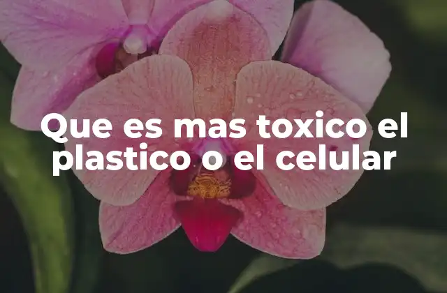 Que es mas Toxico el Plastico o el Celular 2 El impacto ambiental de los residuos modernos