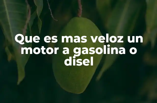 Diferencias entre los motores de combustión interna y su impacto en la velocidad