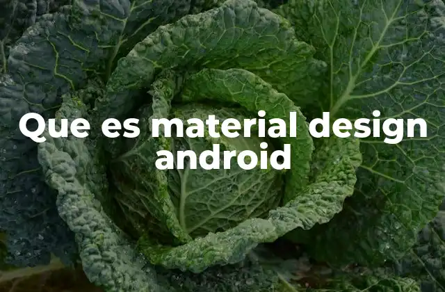 Que es Material Design Android