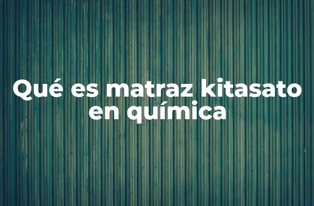 Qué es Matraz Kitasato en Química