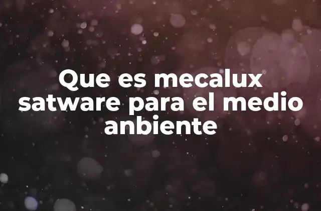 Que es Mecalux Satware para el Medio Anbiente