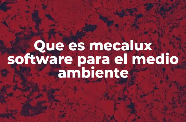 Que es Mecalux Software para el Medio Ambiente