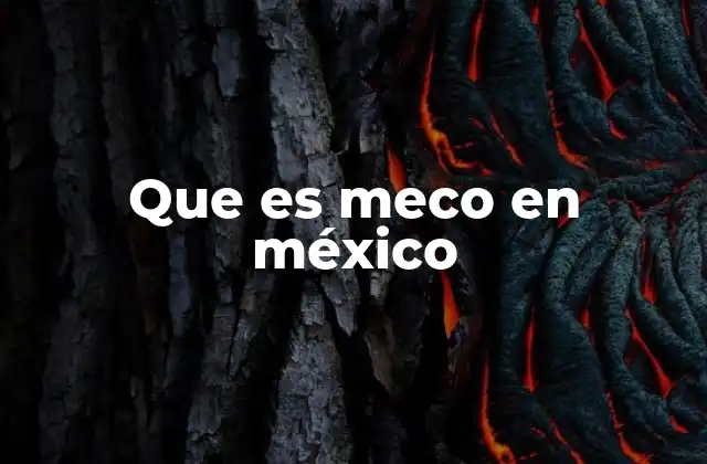 Que es Meco en México