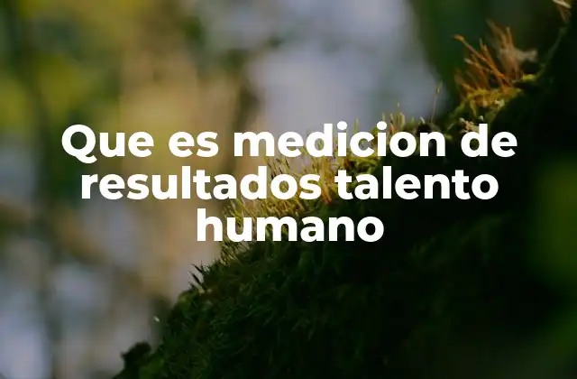 Que es Medicion de Resultados Talento Humano 2 La importancia de alinear la gestión de talento con los objetivos empresariales