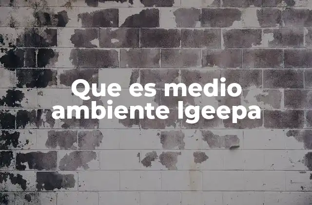 Que es Medio Ambiente Lgeepa