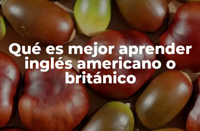 Qué es Mejor Aprender Inglés Americano o Británico