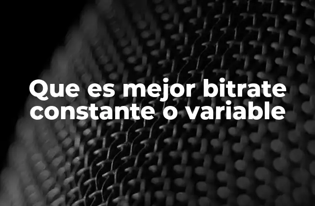 Cómo el bitrate afecta la calidad y el tamaño de los archivos
