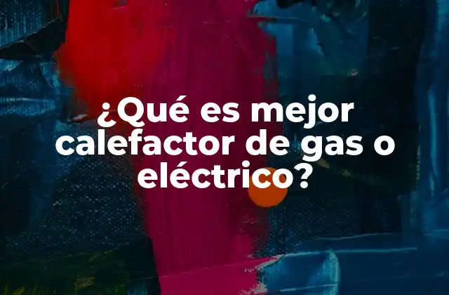 ¿qué es Mejor Calefactor de Gas o Eléctrico?