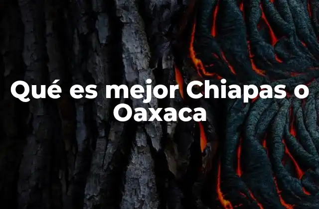 Qué es Mejor Chiapas o Oaxaca