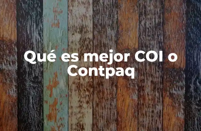 Qué es Mejor Coi o Contpaq