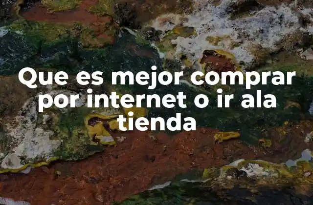 Que es Mejor Comprar por Internet o Ir Ala Tienda 2 Comparando experiencias de compra en diferentes entornos