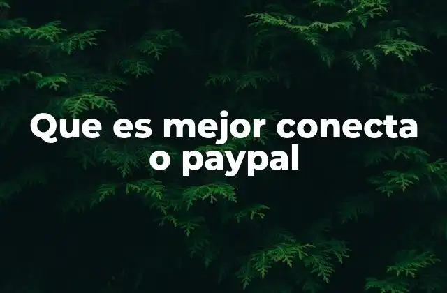 Que es Mejor Conecta o Paypal