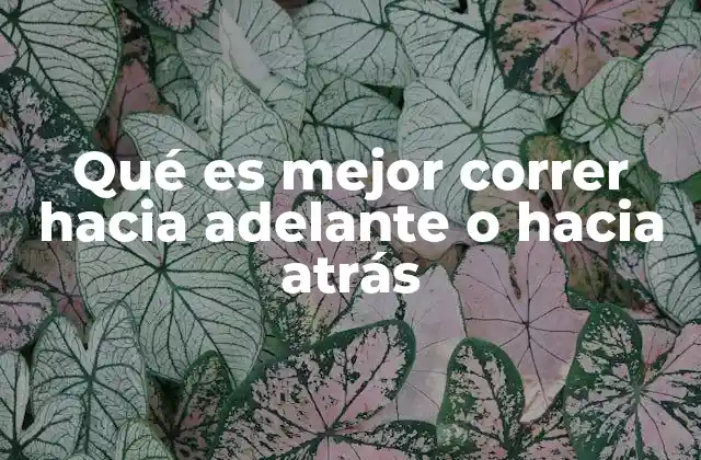 Qué es Mejor Correr hacia Adelante o hacia Atrás