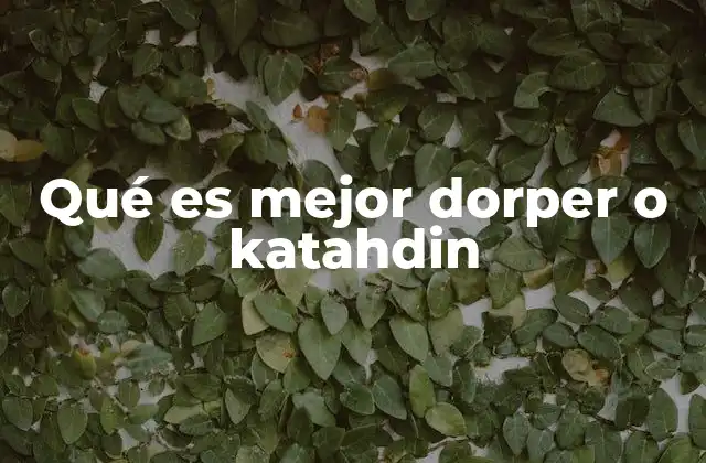 Características comparativas de Dorper y Katahdin