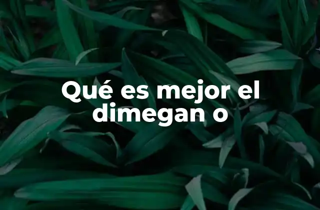 Qué es Mejor el Dimegan o 2 Alternativas farmacológicas al Dimegan