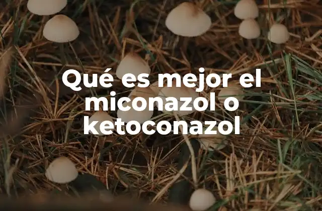 Qué es Mejor el Miconazol o Ketoconazol