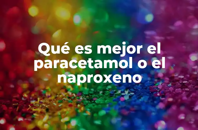 Comparando dos opciones comunes de alivio del dolor