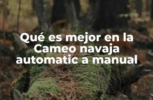 Qué es Mejor en la Cameo Navaja Automatic a Manual