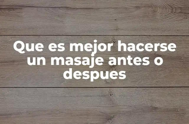 Ventajas y desventajas de hacerse un masaje antes del ejercicio