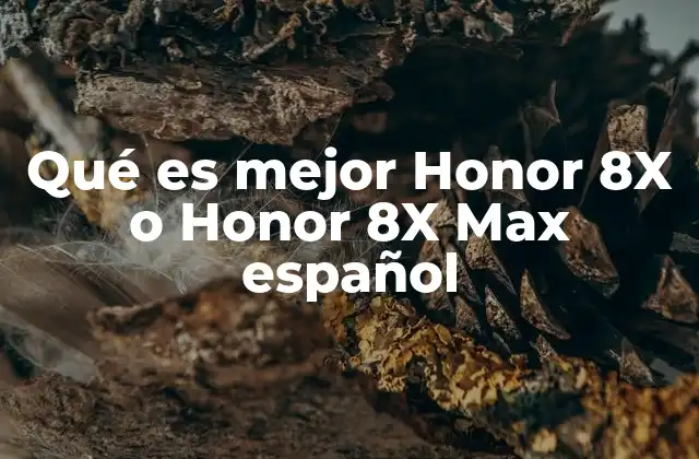 Qué es Mejor Honor 8x o Honor 8x Max Español