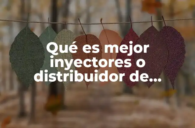 Qué es Mejor Inyectores o Distribuidor de Carburación