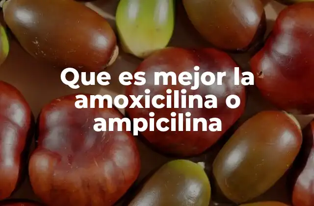 Que es Mejor la Amoxicilina o Ampicilina 2 Diferencias entre los antibióticos de penicilina