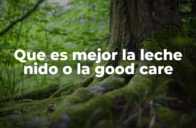 Características nutricionales de las leches para niños