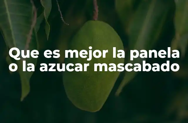 Que es Mejor la Panela o la Azucar Mascabado 2 Diferencias entre panela y azúcar mascabado sin mencionar directamente