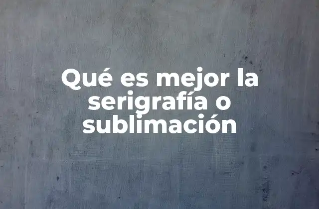 Ventajas y desventajas de las técnicas de impresión en textiles