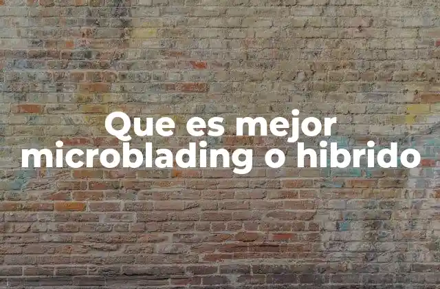 Que es Mejor Microblading o Hibrido 2 Diferencias esenciales entre técnicas de tatuaje estético para cejas