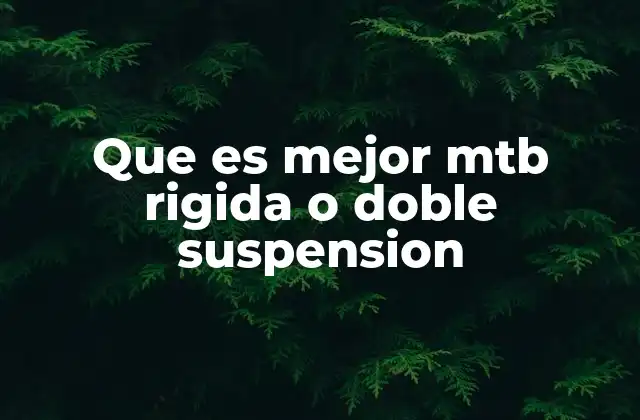 Las diferencias entre dos tipos de bicicletas de montaña