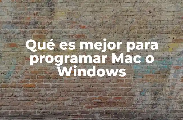 Qué es Mejor para Programar Mac o Windows