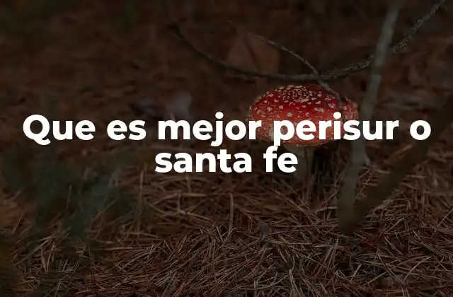 Que es Mejor Perisur o Santa Fe
