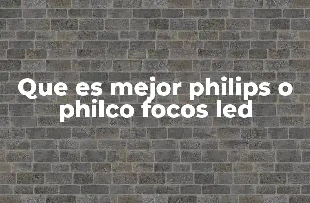 Factores a considerar al elegir entre Philips y Philco