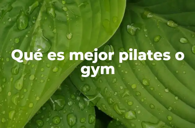 Qué es Mejor Pilates o Gym