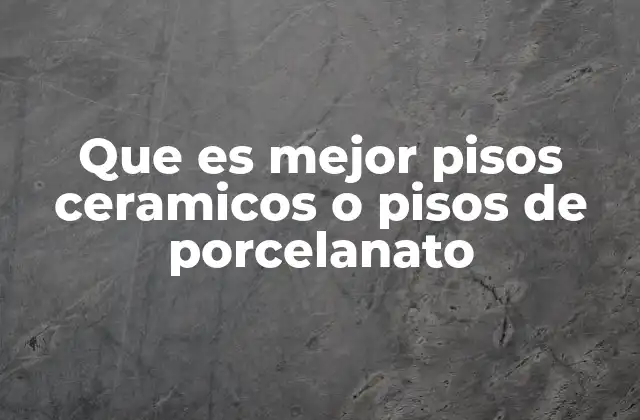 Que es Mejor Pisos Ceramicos o Pisos de Porcelanato 2 Características que diferencian a ambos materiales