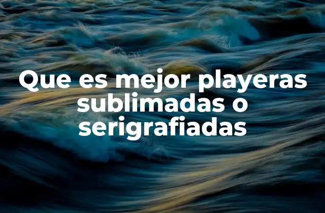 Características de los métodos de impresión en playeras