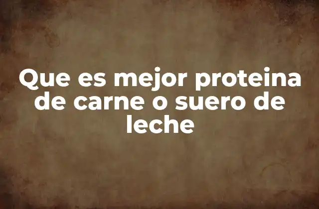 Comparando fuentes proteicas de origen animal