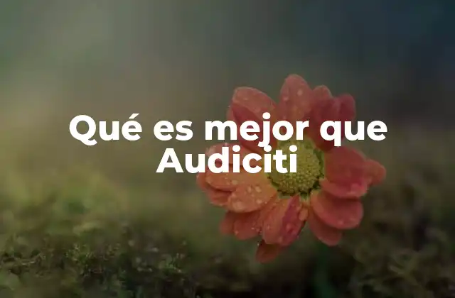 Qué es Mejor que Audiciti